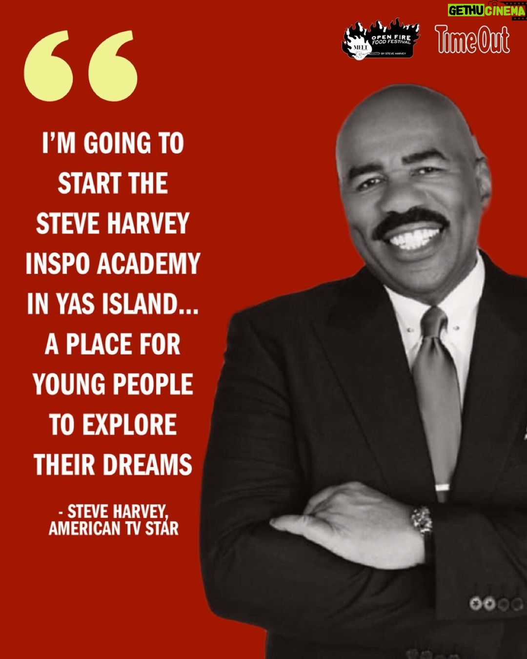 Steve Harvey Instagram - In the words of @iamsteveharveytv “People need to come and see Abu Dhabi, which has been special to me.” The American TV star loves the UAE capital so much he’s putting on his own barbecue weekend. 🔥🍖 From February 24-25, he’ll host his first Open Fire Food Festival at Yas Marina Circuit, complete with celebrity grillmasters and loads of good (and can’t-put-down) grub. A huge fan of fiery American competition show BBQ Pitmasters, the Family Feud’s legend’s new mission is to bring the same crackle to Abu Dhabi’s barbecue energy with a weekend of seriously smoking fun. Here, he sits down with @timeoutabudhabi to chat grilling tips and tricks, fave dishes and how he plans to put Abu Dhabi on the map. Head to the link in bio for the full sizzling Q&A 🔥 #steveharvey #openfirefoodfestival #abudhabi #abudhabifood