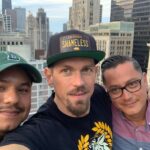Steve Howey Instagram – With my sons Oscar and Ralphie in Chicago #shameless #crew #pa #props Chicago, Illinois