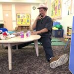 Steve Howey Instagram - In between takes, I put on my pink cowboy hat and chew a cigar. Missing these moments. #shameless