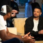 Steven Bartlett Instagram - In a hotel room in Paris talking about life, mental health and struggle with Thierry Henry, Aurélien Tchouaméni, Francis Ngannou, Khatia Buniatishvili, Kalash. Coming soon! The Bridge. Double tap if you’d like to see the convo 👊🏾❤️ Paris, France