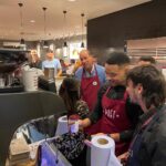 Steven Bartlett Instagram - WOW!💥Today was surreal! Prince William's team asked me to spend the day with him visiting businesses in the south of England that are doing great work to end homelessness and to partner with him and his Foundation @homewardsuk to work to end Homelessness in the next 5 years! 🥪 We started the day in a Pret A Manger in Bournemouth! We both put on aprons, made coffee's, sandwiches, and got to meet some of the incredible team members that are former refugees, former inmates and formerly homeless! ⚽️ We drove over to Bournemouth FC and met players from the Men's and Women's team who had come through the bounce back program and used football to change their lives. 🎤 I was lucky enough to have a few moments to ask the future king some questions on his own personal motivations and how we manages his time! 👩🏻‍💼 Myself and Prince William then hosted a business round table with a group of local business leaders about how they could work to hire more homeless individuals into their organisation! This is just the beginning of a big piece of work we're planning to do with Prince William, Homewards and the UK business community to help get homeless people (and former inmates) back into work, to up-skill them and to end homelessness for good! 🤯 Side note: If you had told me as a kid, I would be spending the day with Prince William, the future King - I would never ever ever believed you. I grew up with a Nigerian mother and a english dad who both adore the royal family, one of my earliest memories is watching my mum and dad cry when Diana died. William has a wonderful way with people, and he was authentically kind both on and off camera today! Thank you to whatever force in the universe put me there today, I'm so grateful and a little confused. A day I'm sure I'll tell my kids about. If you're a business please do check out Homewards work! Together as a business community we can do a lot more to get all the talent we have in this country back to work! ❤️