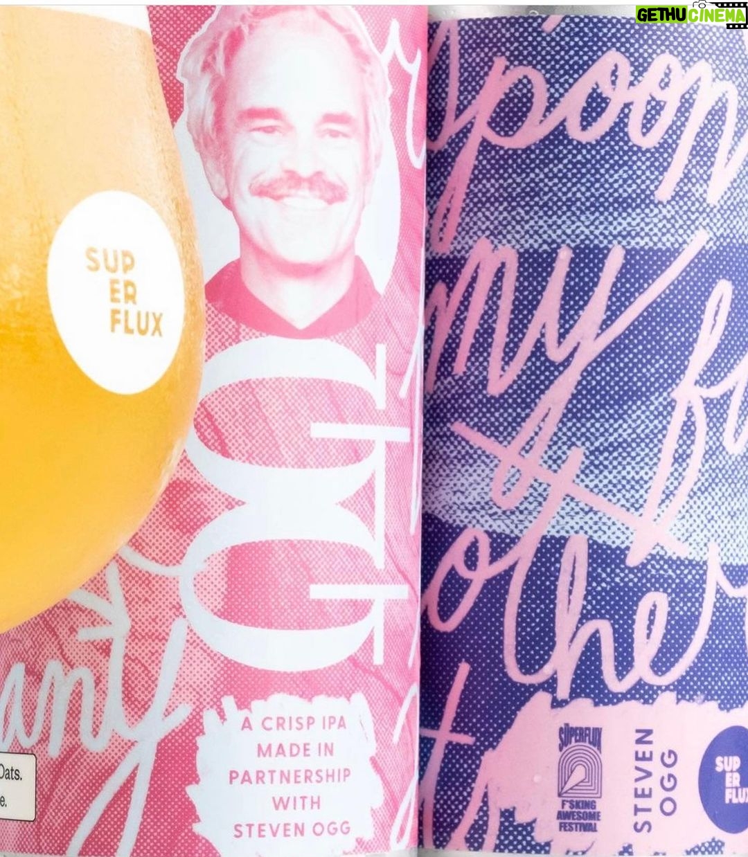 Steven Ogg Instagram - Proud and grateful for these opportunities and collaborations… @superfluxbeer ‘s OGG IPA is available for preorder now! 4 different cans with a different image containing some lines pulled from my poetry will be in every 4pack! $2 from every pack sold will be going to the Canadian Red Cross for immediate and ongoing relief, recovery and resilience efforts in response to the fires in BC. @redcrosscanada OGG IPA is crisp, clean, has a lot of flavour, and is highly crushable! Dry hopped with New Zealand-grown Cascade from Freestyle Hop Farm, Centennial, and Citra. Best bet is to preorder and purchase directly from @superfluxbeer as quantities will be limited and only available at select stores in BC!! #ipa #charity #DrinkItUp #create #colloboration ❤️🇨🇦🍻 Vancouver, British Columbia