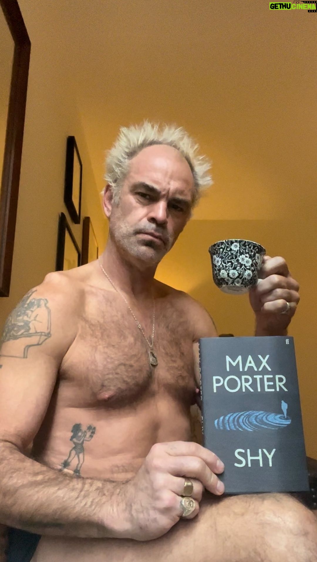 Steven Ogg Instagram - SHY by Max Porter -cold reading -one take -whilst walking London town #maxporter @faberbooks #reading #london London, United Kingdom