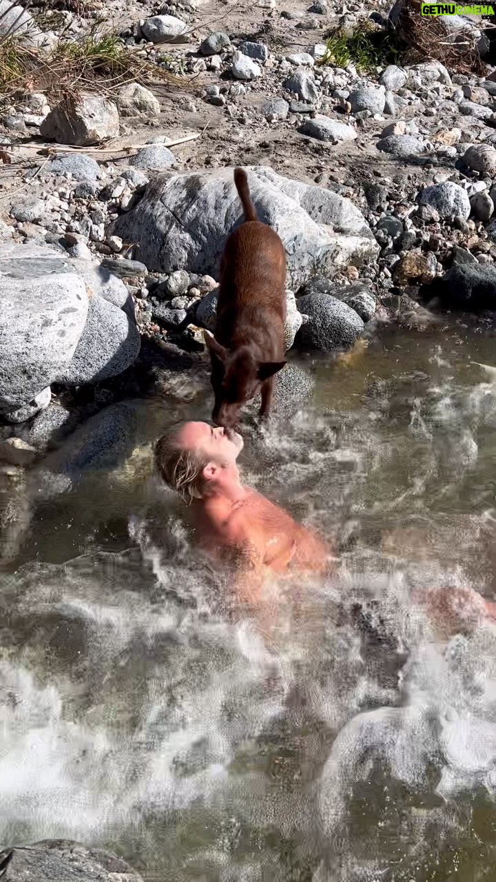Steven Ogg Instagram - Why asked in ev’ry way, are such signs of pain express’d? Can such emotion be washed within this water; cleansed or purified? Neither as necessary as the acceptance of its presence; here around me here inside of me a propitious direction to flow away•thru•onwards. #cold #pleasure #pain #love #wetness