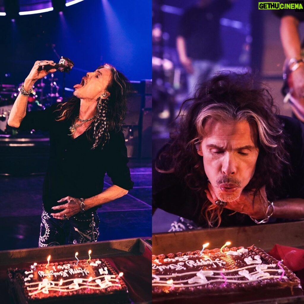 Steven Tyler Instagram - THANK YOU FOR ALL THE BIRTHDAY WISHES 🙏 ❤ BDAY PSA- YOU CAN HAVE YOUR CAKE AND EAT IT TOO... JUST WASH YOUR HANDS... DON’T BLOW IT FOR EVERYONE ELSE!!! 📷 @katbenzova_rockphoto 3/26/2019