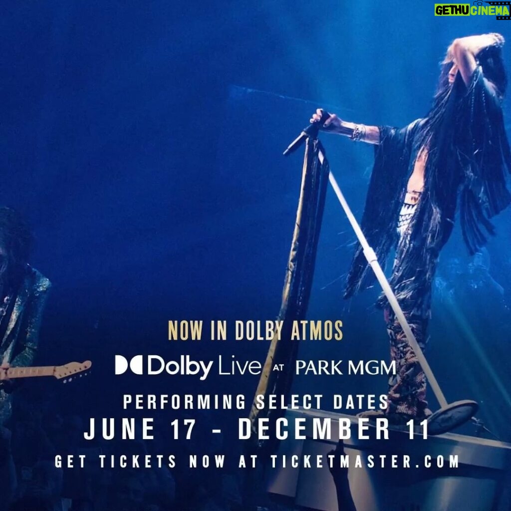 Steven Tyler Instagram - TICKETS ON SALE NOW!!! LINK IN BIO AND STORY!!! @Aerosmith RETURNS TO LAS VEGAS... DOLBY LIVE AT PARK MGM THIS JUNE THROUGH DECEMBER!!! #DEUCESAREWILD @parkmgm