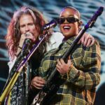 Steven Tyler Instagram - PINCH ME...(NEVER) I’LL BE DREAMING ON THIS ONE FOR A LONG WHILE @hermusicofficial @musicares @aerosmith #musicares #aerosmith #hermusicofficial 📷 @zack.whitford Los Angeles Convention Center
