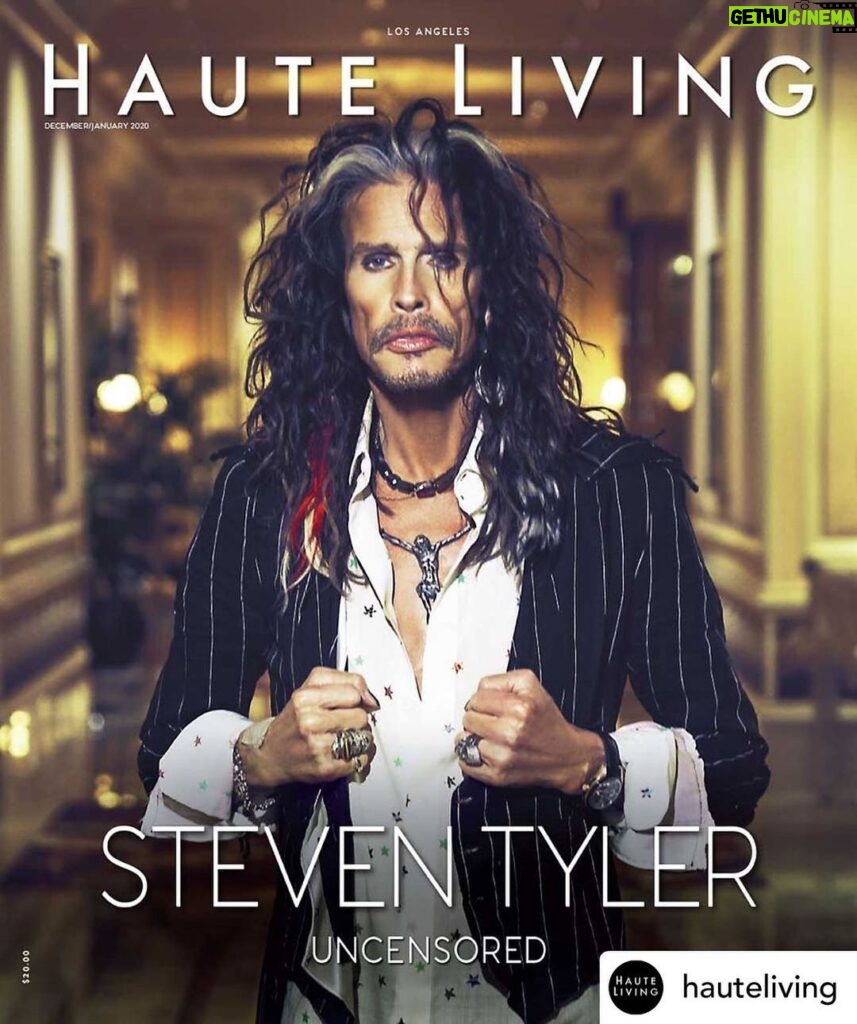 Steven Tyler Instagram - LINK TO INTERVIEW IN MY IG STORY!!! #REPOST @hauteliving In an exclusive interview, @iamstevent candidly shares the story of #Aerosmith - the beginning, the trajectory and where they are today. Click the link in bio to read the full story ✏️ @msvioletcamacho 📸 @brianbowensmith Styling: @theaimeeann Grooming: @melina.farhadi Coordination: @clifloftin