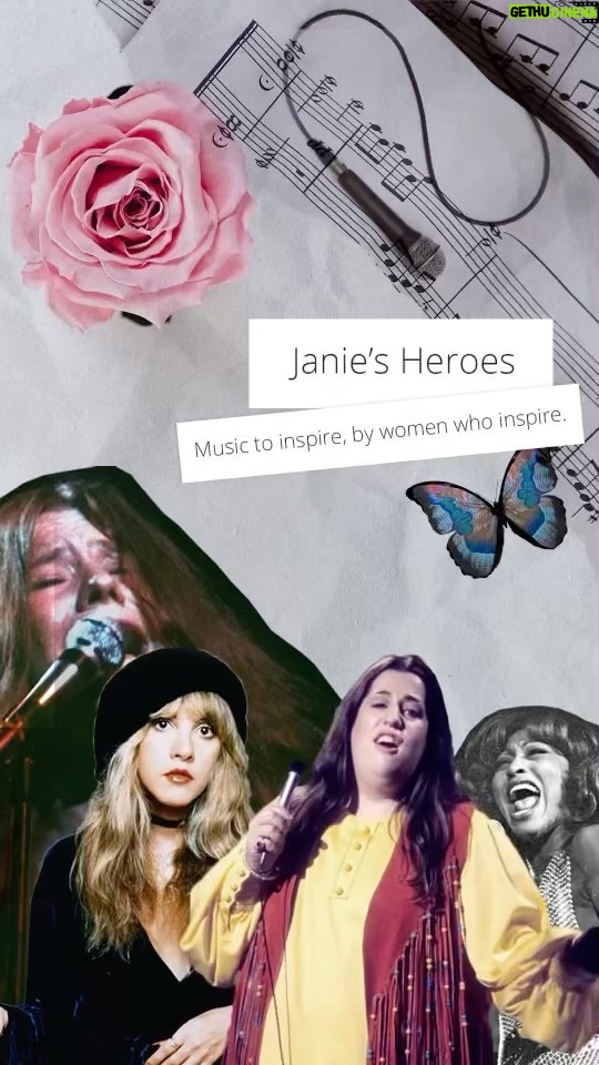 Steven Tyler Instagram - Do you love women rockers?! Click the link in our @janiesfund bio to check out our brand new #JaniesHeroes playlist for #WomensHistoryMonth, inspired by a few of @iamstevent favorite artists! Take a listen and tell us in the comment which songs are your favorites! #womeninrock #rockandroll #JanisJoplinFans #TinaTurner #MamaCass #stevienicks #StevenTylerFans