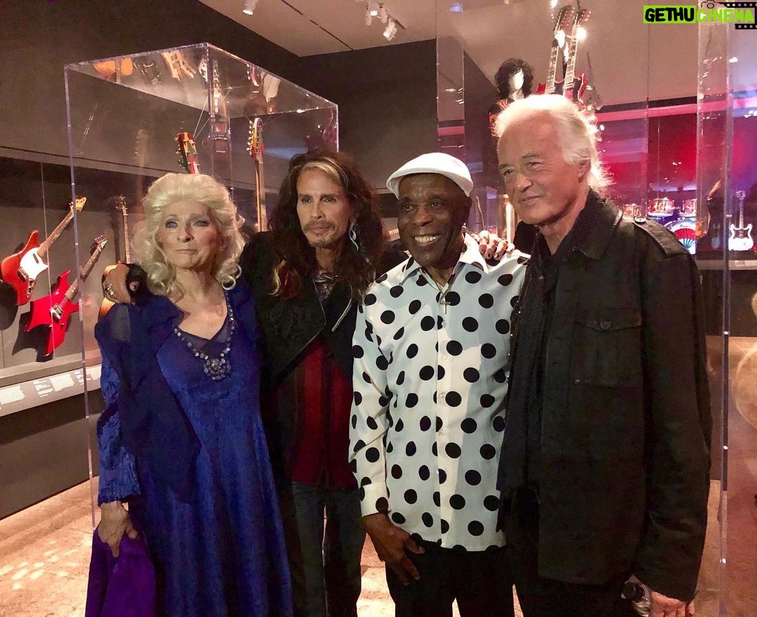 Steven Tyler Instagram - WHO KNOWS WHERE THE TIME GOES WHEN CELEBRATING WITH YOUR FRIENDS WITH A WHOLE LOTTA LOVE IN THE BIG APPLE. YOU WILL GO STONE CRAZY FOR #PLAYITLOUD AT THE @METMUSEUM... I DID!!! @judycollinsofficial @therealbuddyguy @jimmypage The Metropolitan Museum of Art, New York
