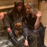 Steven Tyler Instagram – HOWLING AT THE NEW MOON… JUST ME AND HER AND THE #SUNDANCEKID