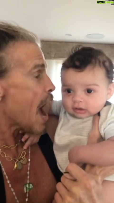 Steven Tyler Instagram - ❤️❤️❤️ #REPOST @miatyler Wouldn’t be a proper birthday without giving thanks to the man who helped make me. This video of my Dad & Ax from 4 years ago is melting my heart. Thank you for life! Thank you for making me so I could make Ax. Thank you for all you’ve given us. I love you!