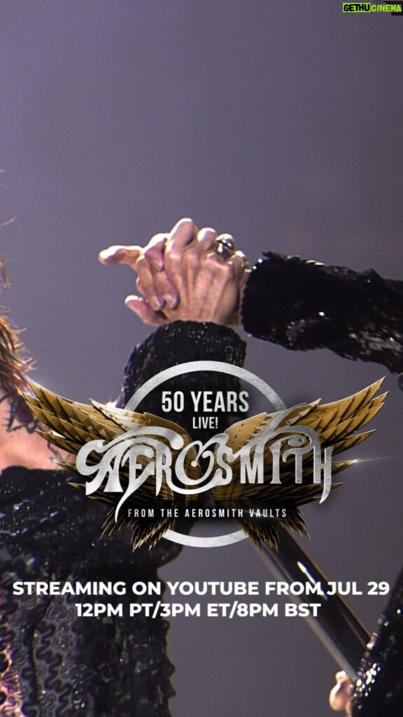 Steven Tyler Instagram - PANDORA’S BOX HAS BEEN OPENED…#AEROSMITH50YEARSLIVE LAUNCHES THIS FRIDAY AT 12PM PT/3PM ET/8PM BST!!! WATCH UNRELEASED CONCERT VIDEOS FROM THE VINDALOO ATTIC, OVER FIVE CONSECUTIVE WEEKS, STARTING JULY 29TH!!! THE NEXT MONTH JUST GOT A WHOLE LOT HOTTER!!!🔥 SUBSCRIBE AND STAY TUNED TO YOUTUBE.COM/AEROSMITH… YOU DON’T WANT TO MISS A THING!!! 🤘 SCHEDULE (ALL LIVESTREAMS AT 12PM PT/3PM ET/8PM BST)... - JULY 29: LIVE FROM THE SUMMIT, HOUSTON, TX, 1977 (DRAW THE LINE TOUR) - AUGUST 5: LIVE FROM THE CAPITAL CENTRE, LANDOVER, MD, 1989 (PUMP TOUR) - AUGUST 12: LIVE FROM THE COCA-COLA STAR LAKE AMPHITHEATRE, PITTSBURGH, PA 1993 (GET A GRIP TOUR) - AUGUST 19: LIVE FROM COMERICA PARK, DETROIT, MI 2003 (ROCKSIMUS MAXIMUS TOUR) - AUGUST 26: LIVE FROM ARENA CIUDAD DE MEXICO, MEXICO CITY, 2016 (ROCK ‘N’ ROLL RUMBLE TOUR) FOR MORE INFORMATION, TOUR DATES, TO PURCHASE EXCLUSIVE OFFICIAL MERCH, AND TO ENTER WEEKLY SWEEPSTAKES… WWW.AEROSMITH.COM @aerosmith #aerosmith #aerosmith50yearslive #steventyler #joeperry #joeykramer #tomhamilton #bradwhitford