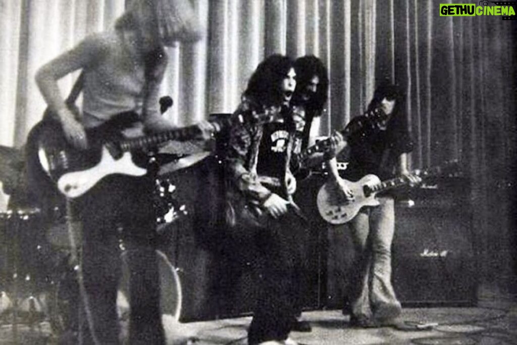 Steven Tyler Instagram - 🎂#AEROSMITH50 #REPOST @aerosmith 50 years ago today!!! Nov. 6, 1970 #Aerosmith plays their first ever show at Nipmuc Regional High School in Mendon, MA. The new band got the gig because Joe Perry‘s mother, who worked at a nearby school, knew someone at Nipmuc, and helped set it up. At the time, Ray Tabano was on rhythm guitar. He would be replaced by Brad Whitford a year later. We have a lot of amazing things coming to celebrate #Aerosmith50! Sadly, due to everything going on there have been some unexpected delays. But don’t worry, you won’t believe the treasures we have been digging out of the vaults to share with the #BlueArmy. It will be worth the wait... Stay Tuned!!! Photo courtesy of Ed Malhoit