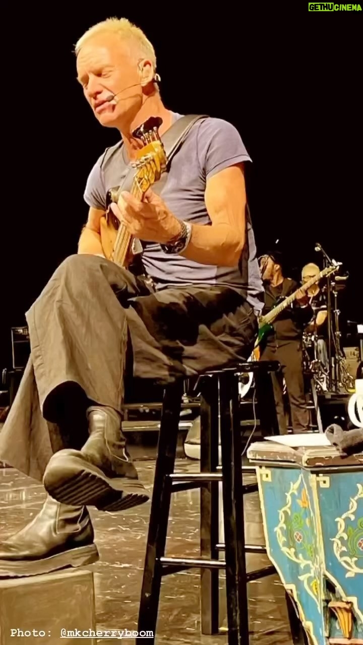 Sting Instagram - Sound check at @caesarspalace See you tonight ❤️