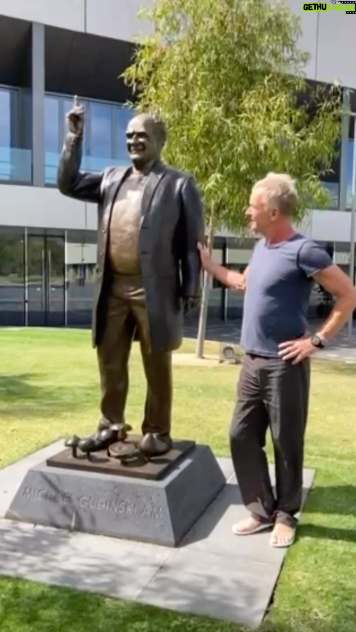 Sting Instagram - Thinking of my friend Michael Gudinski before the My Songs tour stop at Rod Laver Arena in Melbourne. @rodlaverarena