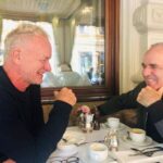 Sting Instagram - Breakfast in Helsinki with Gary Kasparov, one of my heroes.