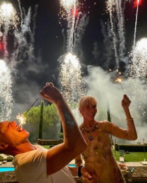 Sting Instagram - #Repost @trudiestyler
・・・
30 years on… sparks still flying ✨❤️