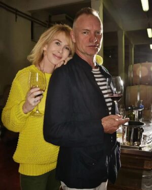 Sting Instagram - #Repost @trudiestyler
・・・
Proud to announce that our @ilpalagiointuscany wine ‘Sister Moon’ has been awarded with the 5 grappoli from @bibendaofficial. Such an honour!