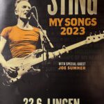 Sting Instagram - #Repost @mkcherryboom ・・・ #mysongstour #2023 @theofficialsting @dominicmillerofficial @iamgenenoble @melissamusique @webboweb @zachjonesmusic @shanehoosong @cherrytreerec @livenation