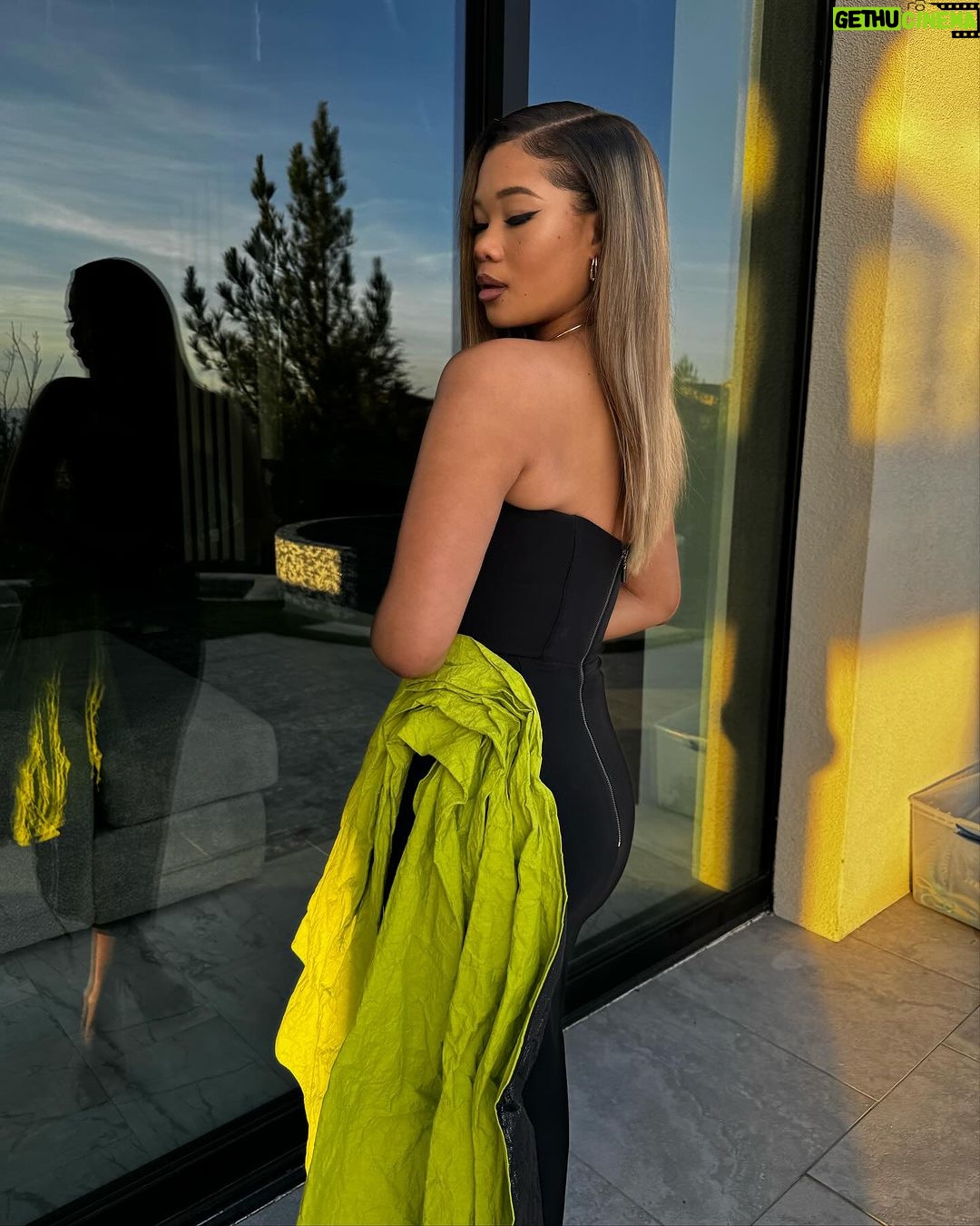 Storm Reid Instagram - tonight we celebrate 🥂💚 Los Angeles, California