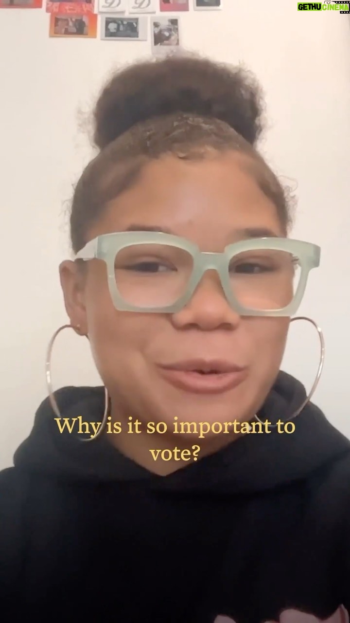Storm Reid Instagram - To celebrate National Voter Registration Day, I sat down with @stormreid to discuss how voting is one important way young leaders can make a difference.