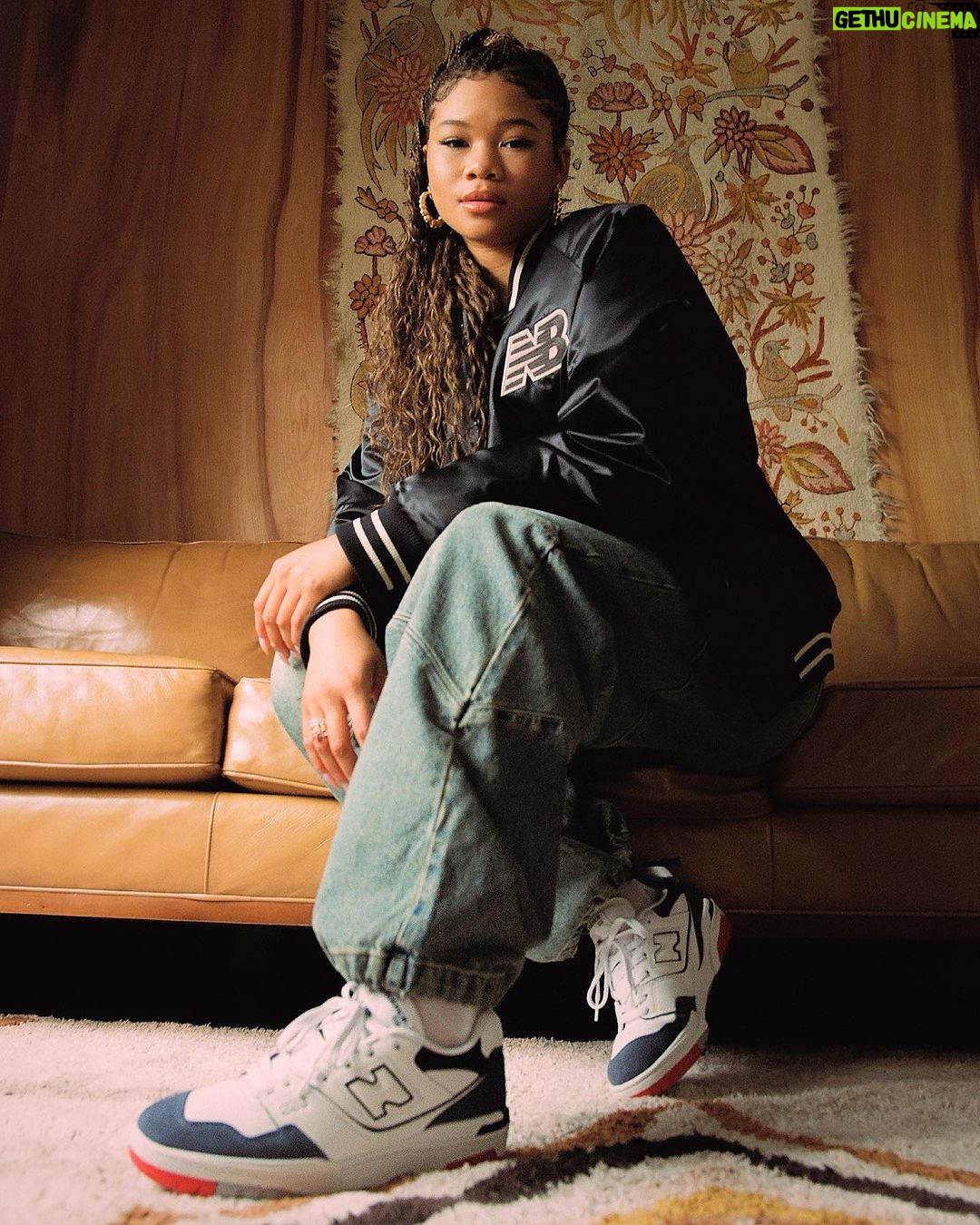Storm Reid Instagram - i get to be every version of myself everywhere thanks to @newbalancelifestyle x @footlocker 🫂🗺️🩵 Los Angeles, California