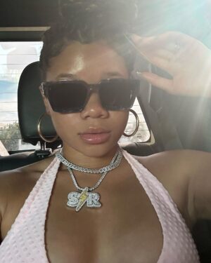Storm Reid Instagram - eating my cake and wearing it too 🤭 thank y’all for the birthday wishes it means the world 🩵 #20
