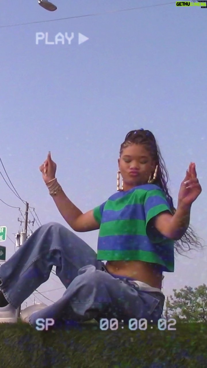 Storm Reid Instagram - something real exciting is coming soon... @newbalance 🩵 Atlanta, GA