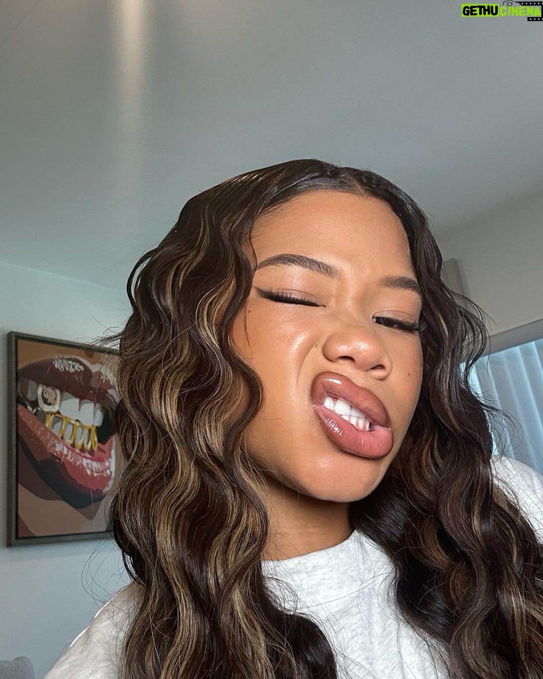 Storm Reid Instagram - just tryna cure your Monday blues Los Angeles, California