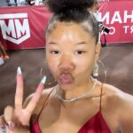Storm Reid Instagram - deforestation 🪓🌲 @usc_athletics Coliseum - USC Trojans Football