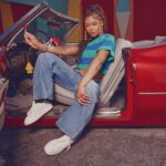 Storm Reid Instagram - Introducing the debut collaborative project from actress and producer @stormreid. Inspired by early 2000s Atlanta, the Storm Reid x New Balance CT302 is available August 4th on newbalance.com