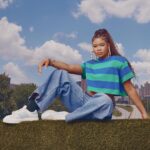 Storm Reid Instagram - Introducing the debut collaborative project from actress and producer @stormreid. Inspired by early 2000s Atlanta, the Storm Reid x New Balance CT302 is available August 4th on newbalance.com