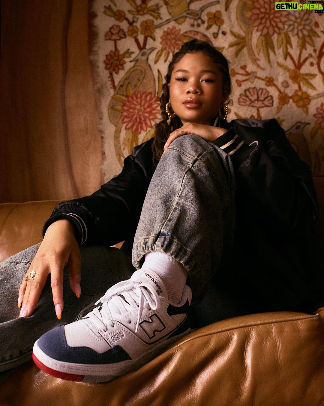 Storm Reid Instagram - i get to be every version of myself everywhere thanks to @newbalancelifestyle x @footlocker 🫂🗺️🩵 Los Angeles, California