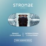 Stromae Instagram - « Multitude » is certified ‘double platinum’ in France and ´triple platinum’ internationally 🏆 « Santé » and « L’enfer » are both diamond certified 💎 What a great accomplishment! Congratulations Stromae and all the teams from @polydorfrance & @interscope but also @auguriproductions and our touring crew who helped us achieve this.