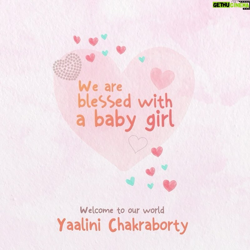 Subhashree Ganguly Instagram - Welcome To Our World Yaalini ❤️❤️ #yaalinichakraborty