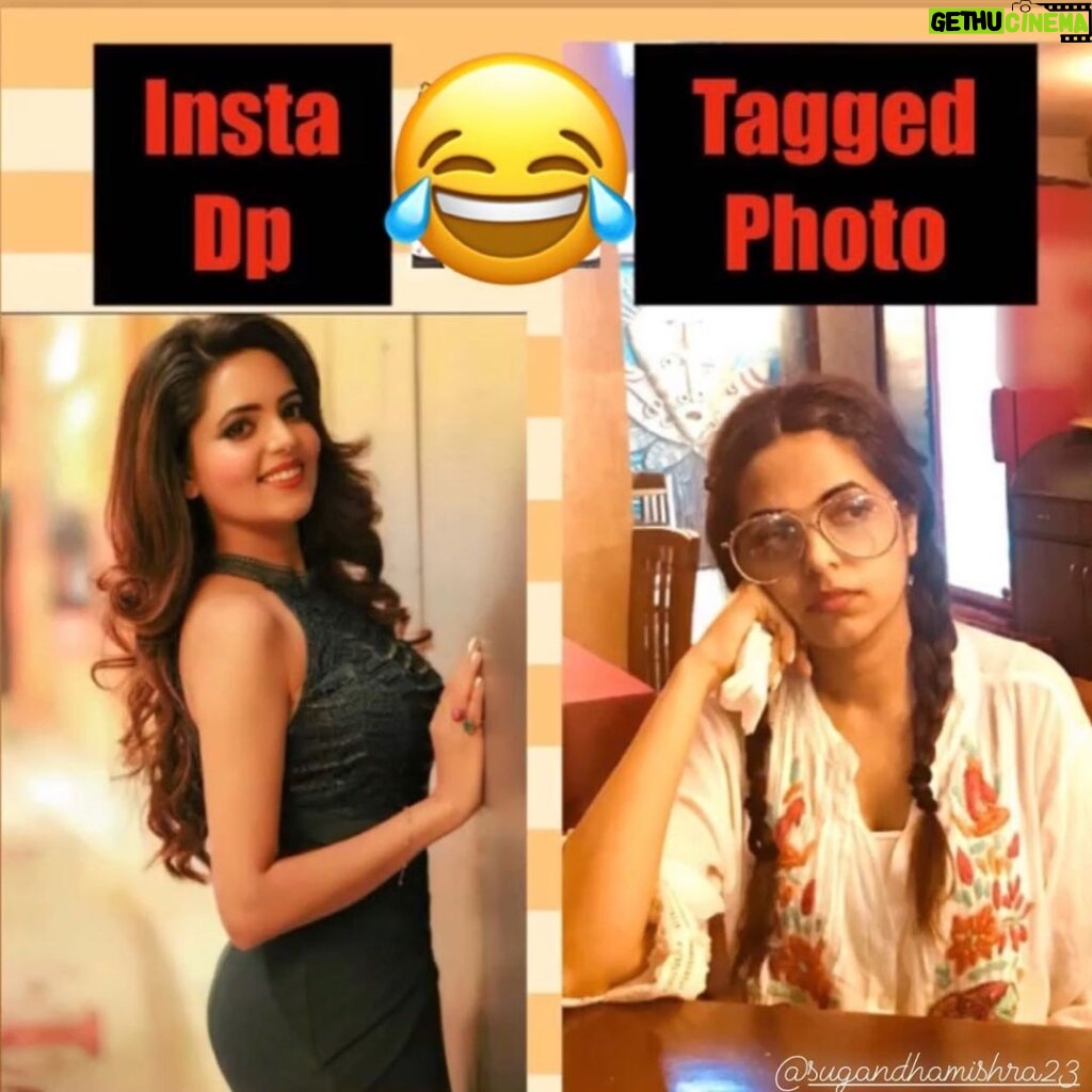 Sugandha Mishra Instagram - 🏷️ Tag a friend 🤣#lol #dp #instagram #ohno #omg #trending #sugandhamishra
