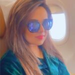 Sugandha Mishra Instagram – Good vibes, even better views.. ✈️ 
.
.
#vizag #travel #morning #weekend #window #flight #destinationearth #blessed #lovemyjob Mumbai Airport