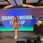 Sugandha Mishra Instagram - Last Night was 🔥in Bangalore . . #swipeleft #lovemyjob #blessed #gig #frindgedress #sugandhamishralive #boomerang Bangalore, India