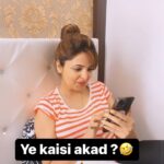 Sugandha Mishra Instagram – Ye Kaisi Akad? 🤣 #attitude #akad #lol #husbandandwife #comedy #reelitfeelit