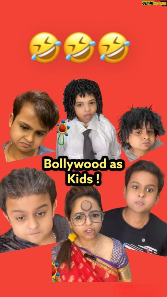 Sugandha Mishra Instagram - Bollywood as Kids 😂😂😂 #bollywood #lol #actor #school #singer #student #comedy #funnyvideos #trending #mimcry #sugandhamishra #drsanketbhosale #salmankhan #kangnaranaut #ushathup #farhanakhtar #kailashkher #bpraak #ajaydevgan #bhagyashree #javedakhtar #funnysong