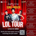 Sugandha Mishra Instagram – 🤩Get ready to LOL America🇺🇸!! We are coming soon in your cities with unlimited dosage of fun and laughter!! 🎟️ Tickets for our show are now available , Do Grab your tickets now and get ready to laugh your hearts out!! 🤪

Ticketing link : https://linktr.ee/LOLtour

@whosunilgrover 
@drrrsanket 
@shribalajientertainment 
@devangshah82
