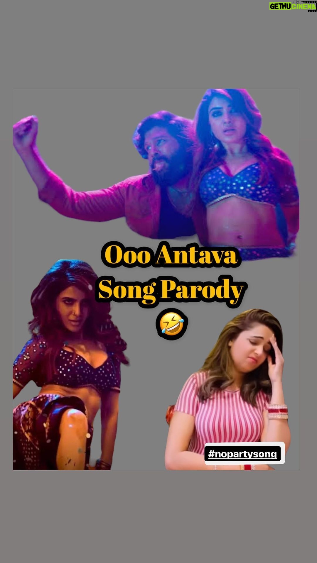 Sugandha Mishra Instagram - No Party Song #lol #upset #reels #song #parody #oantavamama #antava #party #no #nopartysongs