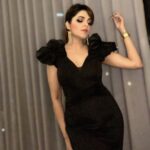 Sugandha Mishra Instagram - 🖤🖤🖤 . . #swipeleft #love #live #night #gig #jury #music #capetown #southafrica #blackgown #glam Cape Town, South Africa