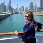 Sugandha Mishra Instagram – Chicago 🛳️ #swipeleft 
.
.
#beautiful #weather #chilled #cruise #chicago #chicagocruise #vibes Chicago River Cruise