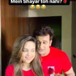 Sugandha Mishra Instagram – Mein shayar toh nahi .. 😂😂😂 #lol #love #relationshipgoals #couplegoals #gf #bf #bff #sanketbhosale #drsanketbhosale #comedy #powercouple #sugandhamishra