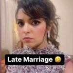 Sugandha Mishra Instagram – #latemarriage #bride #groom #wedding #weddingseason #marriage #marriagejokes #lol #facts #love #sugandhamishra