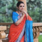 Sujitha Instagram - Woke up like this 🥰😌 Calm and breezy It’s #sunday Saree @collection.feathers #nature #love #post #sunday #photooftheday #instagood #instadaily #photographer #coimbatore