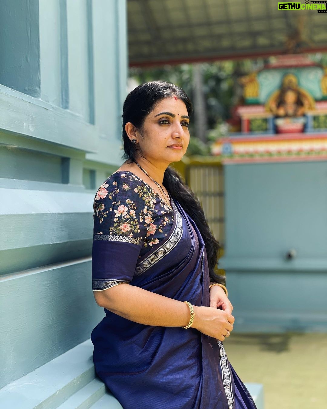 Sujitha Instagram - Devotional morning 🙏😊🙏 Photography @radhastudio.coimbatore Saree collection @collection.feathers # post #photo #candid #photo #photooftheday #love #pose #model #actree #modelling #temple #visit #day #pooja #special #loveyourself
