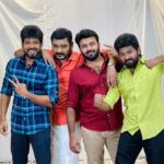 Sujitha Instagram - Fantastic four 🤩🙌🏻 Fantastic journey 🙌🏻 Miss this combo 🫶🏻 @vj_deepika_ @hemarajsathish_official @lavanyaa_official @kumaran_thangarajan @stalinmuthu27 @venkat_renganathan @saravanavickram #friends #memories #beautiful #thoughts #days #pandianstores #television #gang #together
